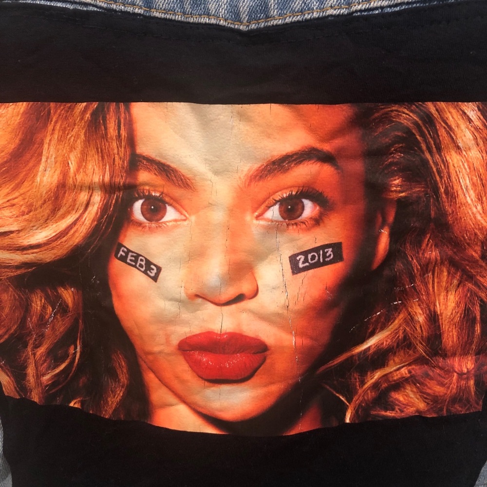 Beyoncé Cropped Denim Vest by Ashley Stewart - Picture 1 of 7